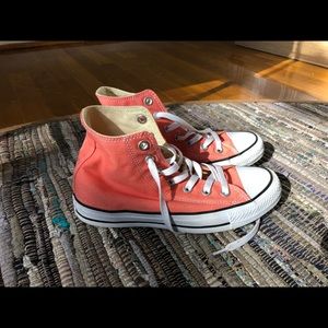 Converse High Tops in Sunblush